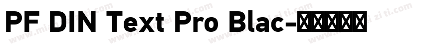 PF DIN Text Pro Blac字体转换